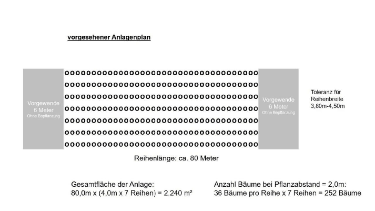 Agri-Photovoltaik über Süßkirschen Heuchlingen