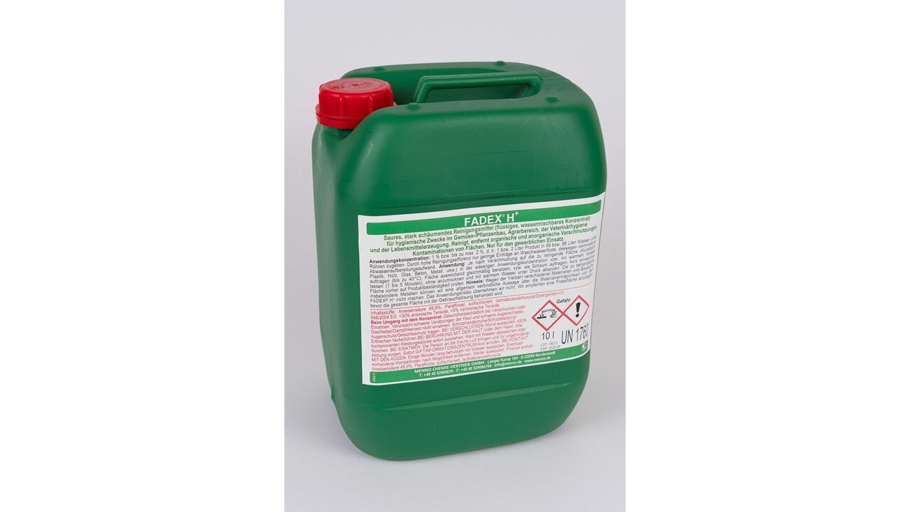FADEX H+ Reiniger bei organischen und chemischen Verunreinigungen