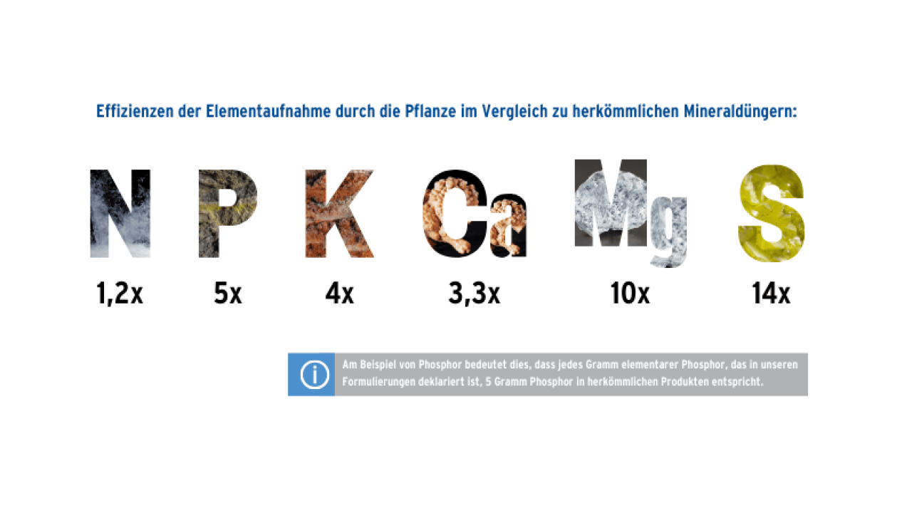 Nährstoffeffizienz Nubiotek®-Produkte Bioteksa