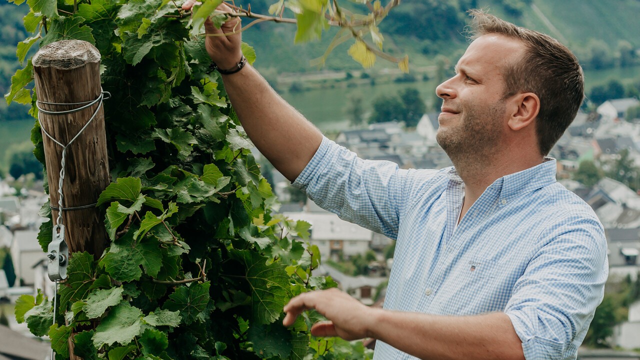 Markus Hüls wuchs im elterlichen Weingut in Kröv auf